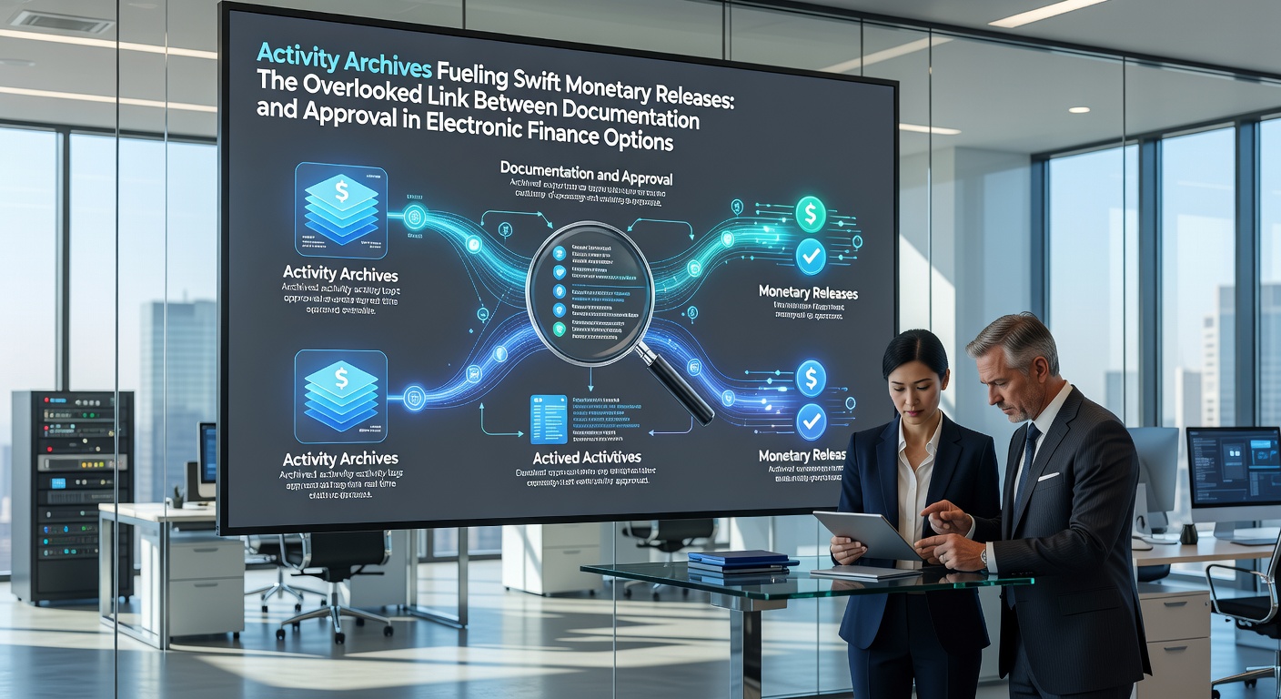 Digital interface showing transaction logs and approval workflows in electronic finance platforms