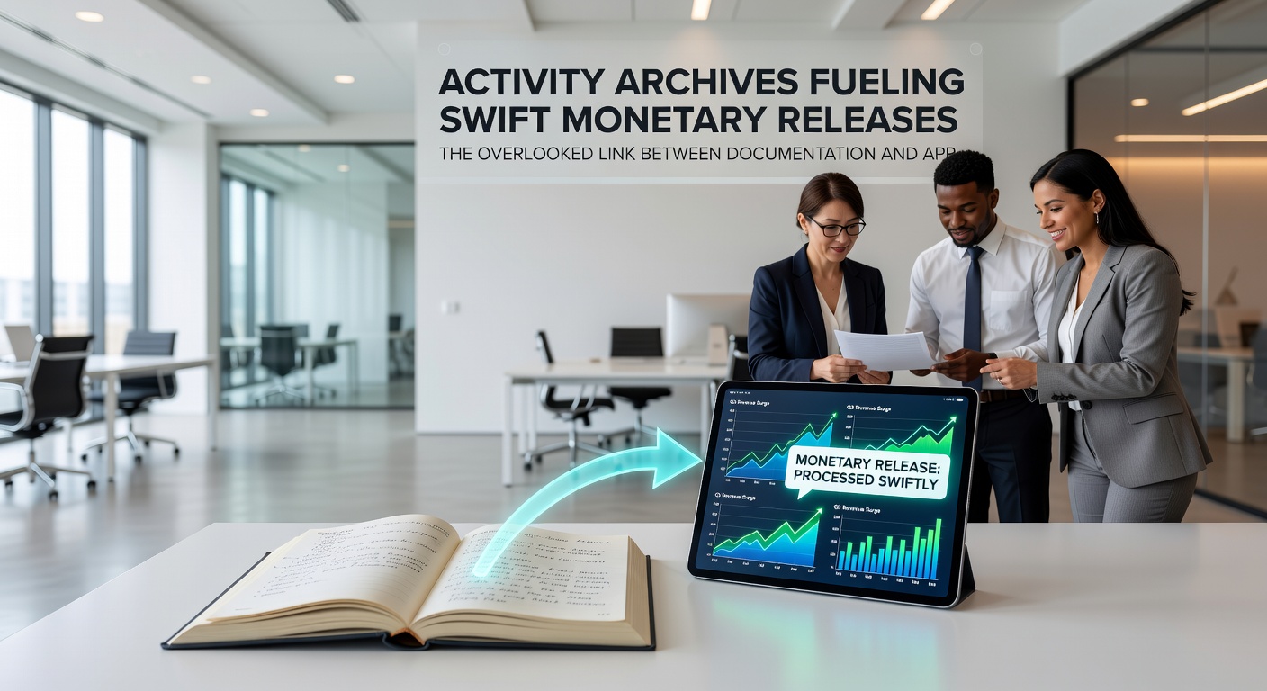 Flowchart illustrating how archived documentation connects to faster monetary approval processes