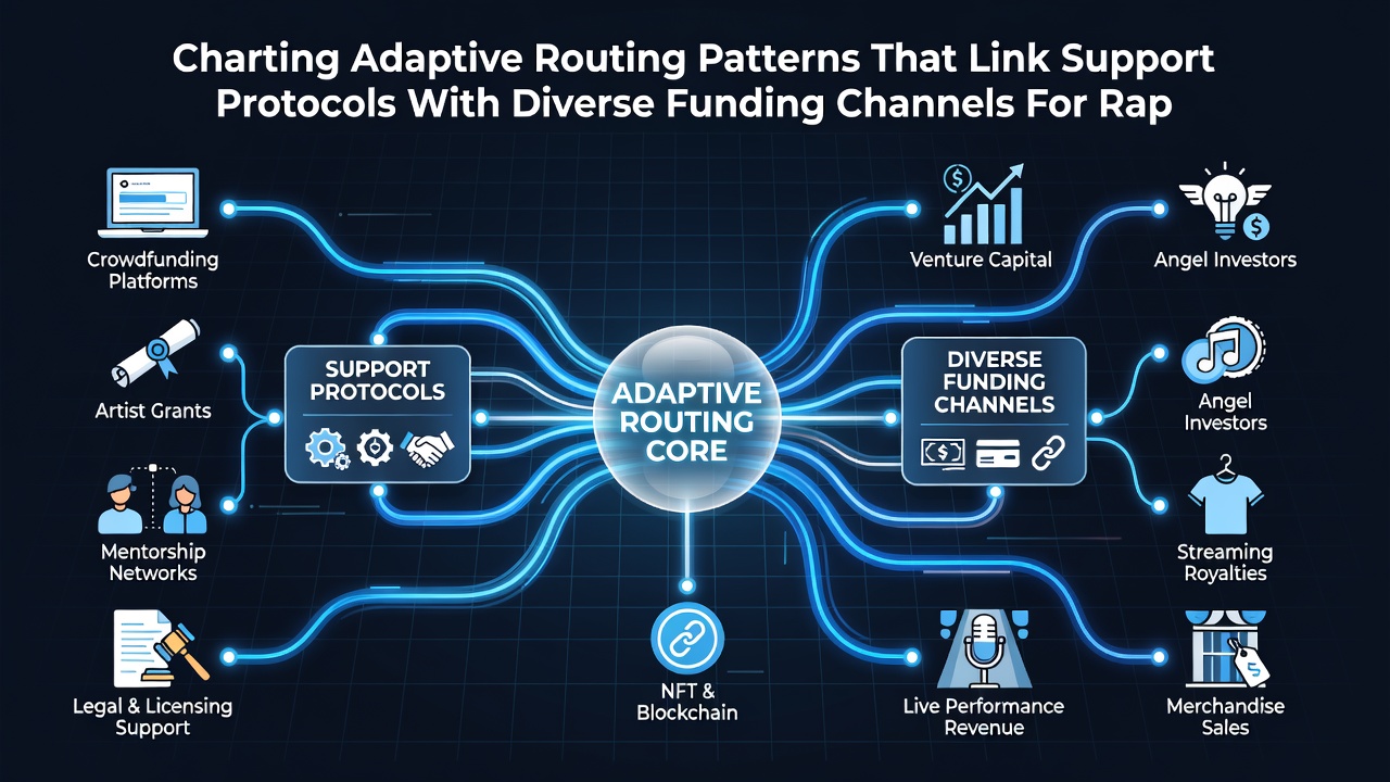 Flowchart illustrating connections between support protocols and diverse funding channels for low-cost access