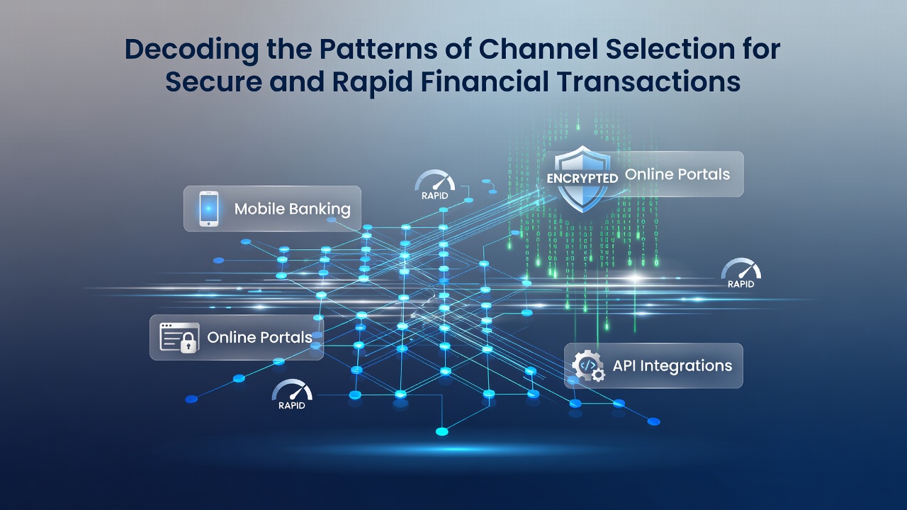 Visual representation of payment channel selection patterns across digital networks