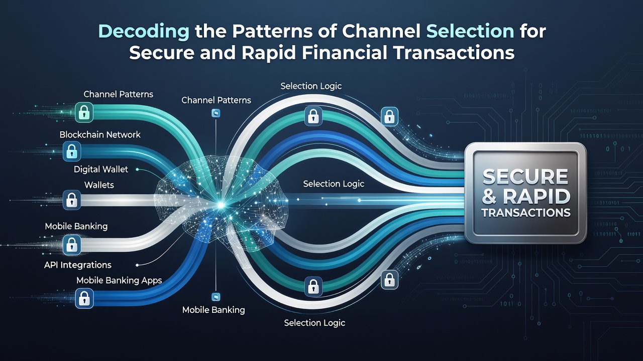 Diagram illustrating security and speed trade-offs in financial channel routing
