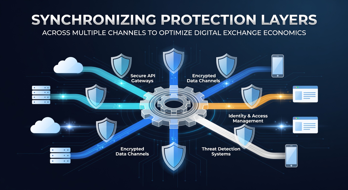 Diagram showing synchronized security layers across banking, e-wallet, and crypto channels for digital exchanges