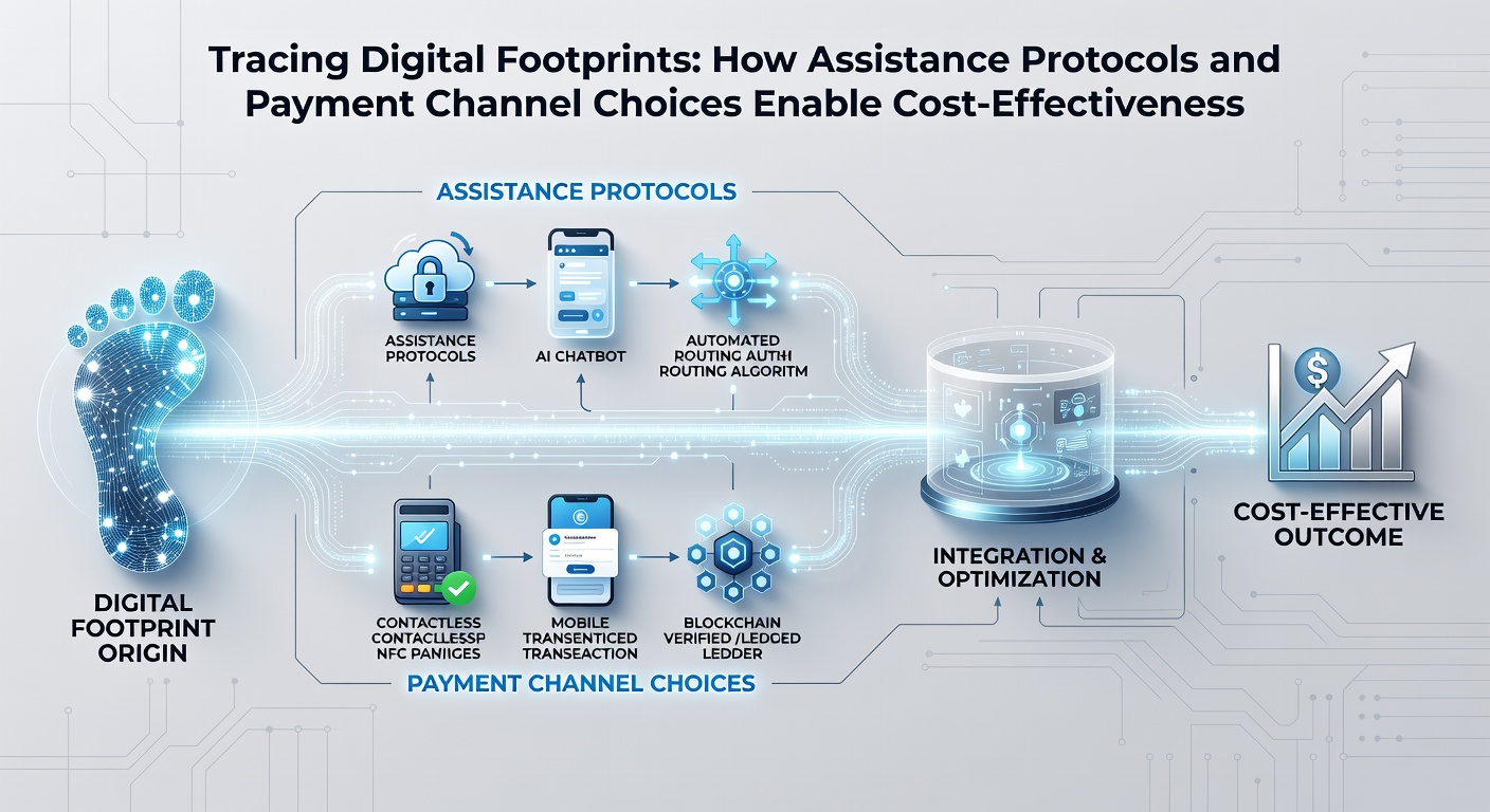 Illustration of assistance protocols guiding payment flows between multiple funding options