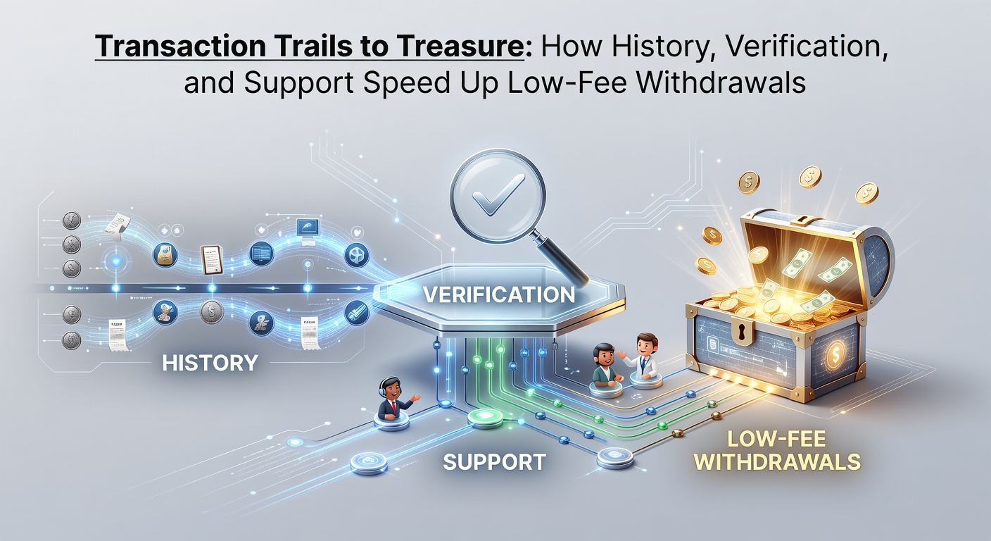 Team of support agents and verification experts collaborating on a dashboard to approve fast, low-fee transactions